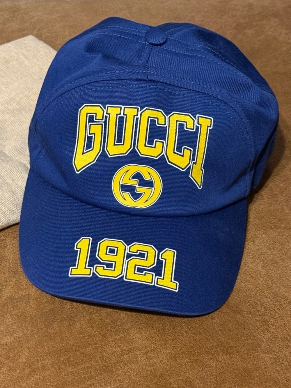 Gucci 1921 Royal Blue Baseball Cap, With Dust Bag